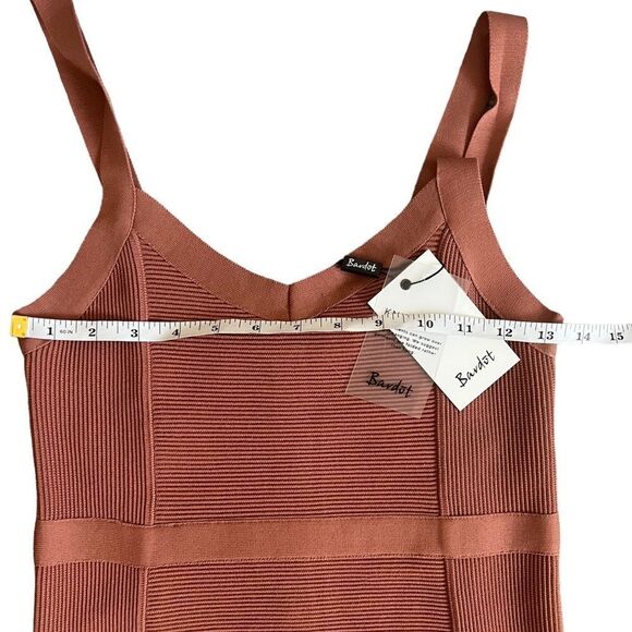 NWT Bardot Katy Bodycon Chestnut Knit Sweater Dress Size US 6 - Picture 7 of 14